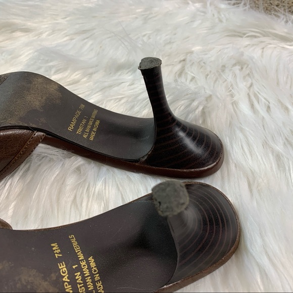 Rampage Brown Leopard Slip on Low Heels Size 7.5 - Picture 5 of 8